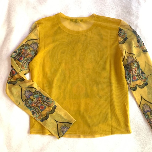 Desigual Lacroix Tulle Mesh Long-Sleeve - Picture 2 of 8